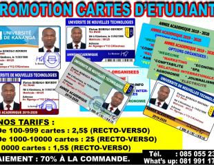 Promotion carte d'étudiant
